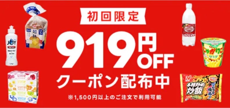 【初回限定】919円OFFクーポン配布中